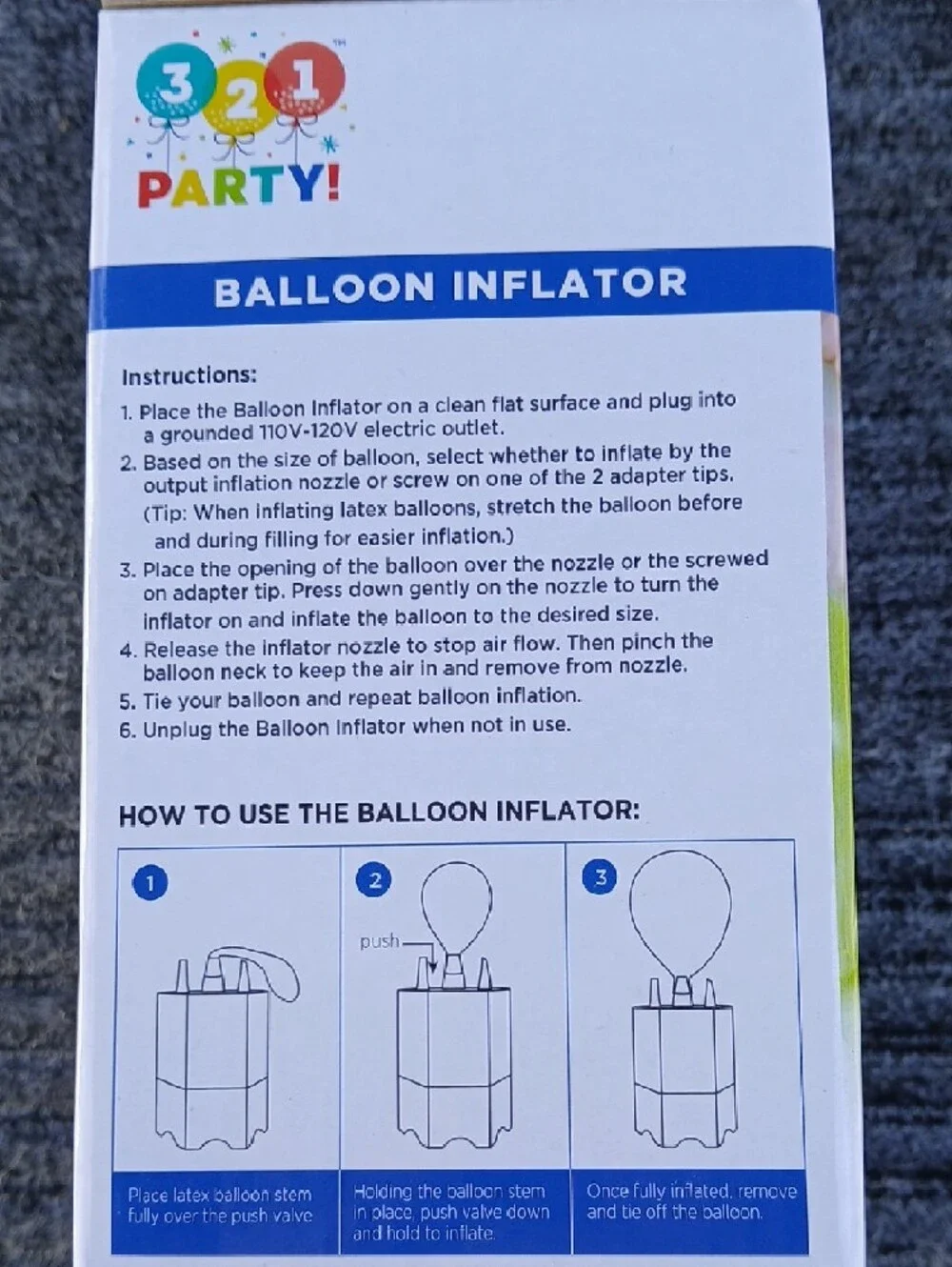 Electric Balloon Inflator